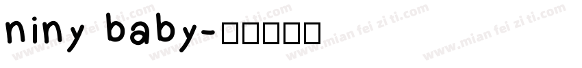 niny baby字体转换